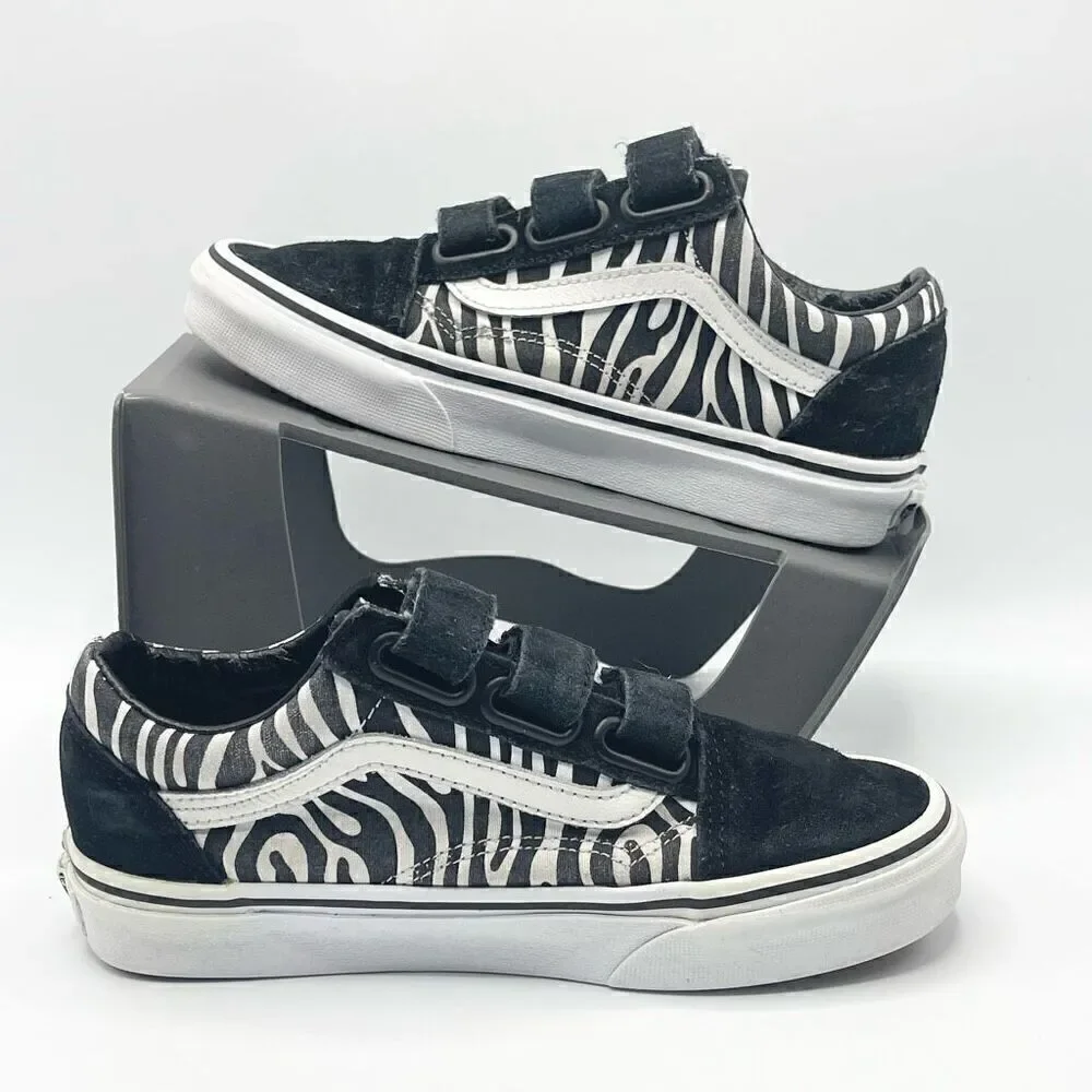 Vans Sk8-Hi low zebra print aplix sneakers - Women’s US  5 / Men’s US 3.5
